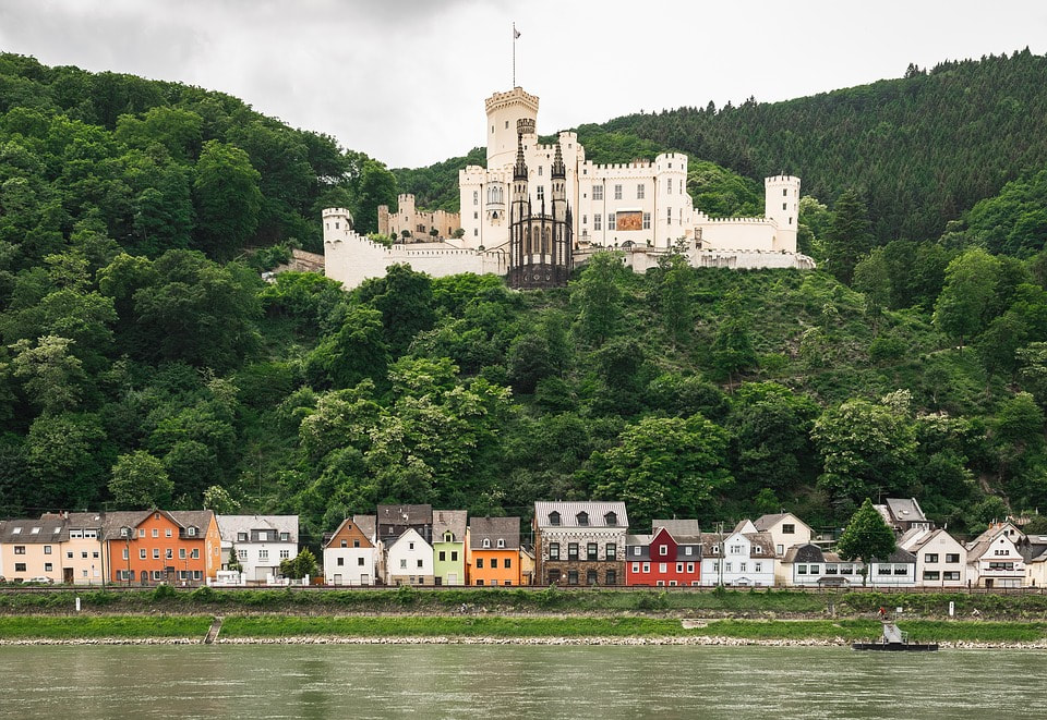 Rhine River view of Stolzenfels Castle picture