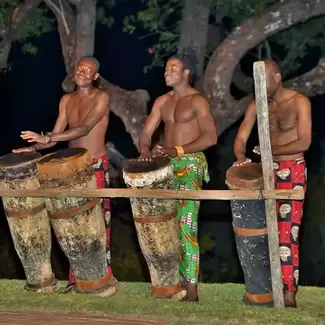 Drummers at Victoria Falls Picture