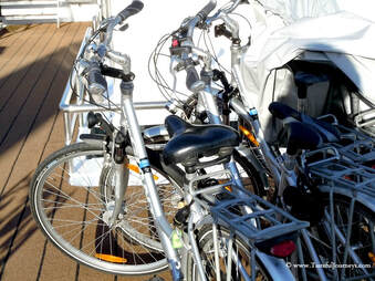 Bicycles onboard for excursions