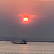 Sunset on the Mekong River 